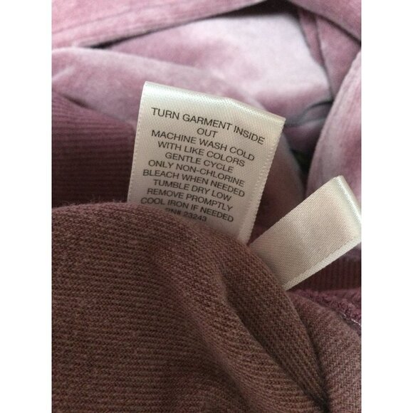 New York & Company Y2K Velour Hooded Full Zip Jacket Straight Leg Pants Track Su - Picture 8 of 12